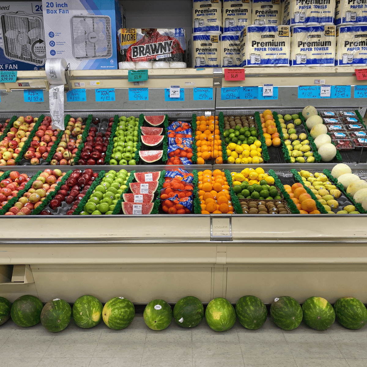 Produce department at Kiers Thriftway in Mankato